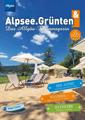 Alpsee Grünten & - Das Allgäu Ferienmagazin "Ausgabe 22"