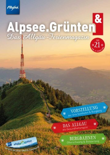 Alpsee Grünten & - Das Allgäu Ferienmagazin "Ausgabe 21"