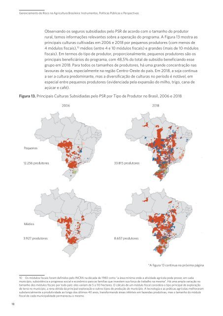 Relatório - Gerenciamento de Risco na Agricultura Brasileira