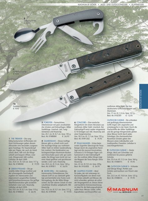 Böker Outdoor und Collection | 2009 | Edition 1 