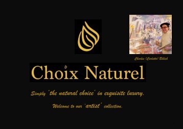 Choix Naturel 'Artist' collection 20200825