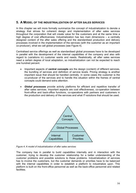 INDUSTRIALIZING AFTER SALES SERVICES - MTC