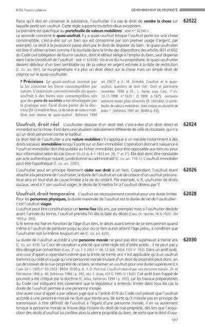 Extrait Mémento Sociétés Civiles 21 - Editions Francis Lefebvre