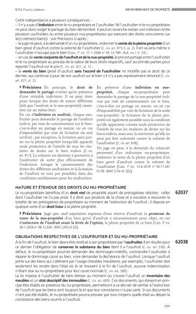 Extrait Mémento Sociétés Civiles 21 - Editions Francis Lefebvre