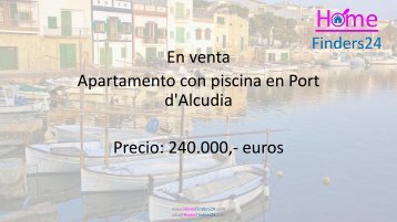 Se vende este estupendo piso en Port d´Alcudia con piscina cerca de la zona comercial y de la playa (AP0023)