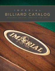 2020 Imperial Billiard Catalog