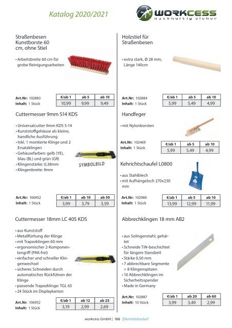 workcess Gesamtkatalog 2020/2021