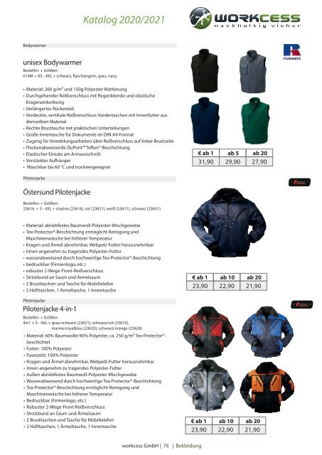 workcess Gesamtkatalog 2020/2021