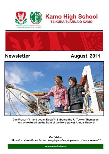 Newsletter August 2011 - Kamo High School