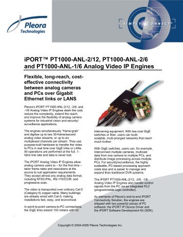 iPORT PT1000-ANL-2/12 - Imaging Products