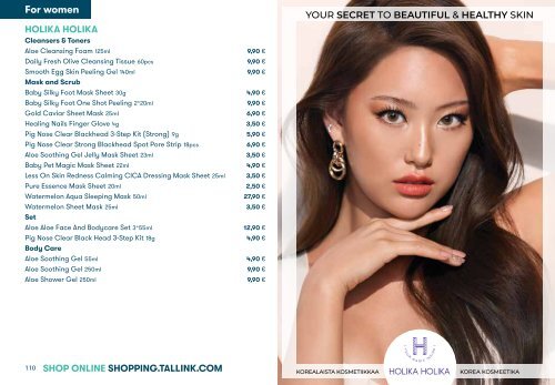 Tallink Silja Line perfumes/cosmetics/fashion 9/2020-4/2021 pricelist