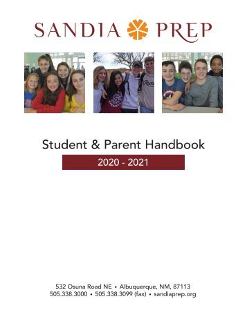 Student Parent Handbook 2020-2021 