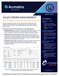 Acumatica Sales Order Management Data-Sheet