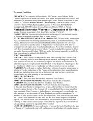 National Electronics Warranty Corporation of Florida - Sam's Club