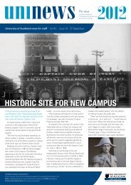 Historic site for new campus - The University of Auckland