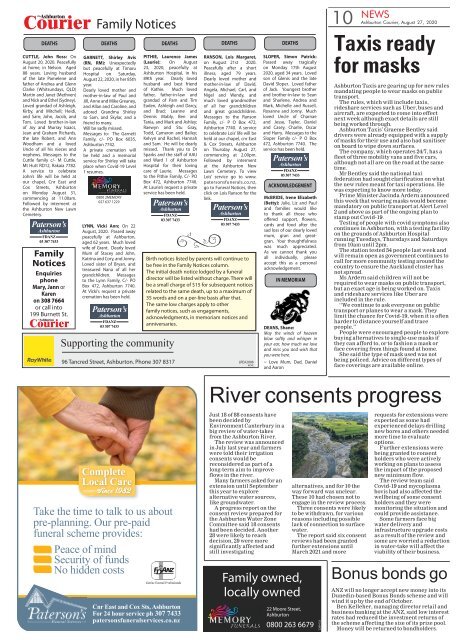 Ashburton Courier: August 27, 2020