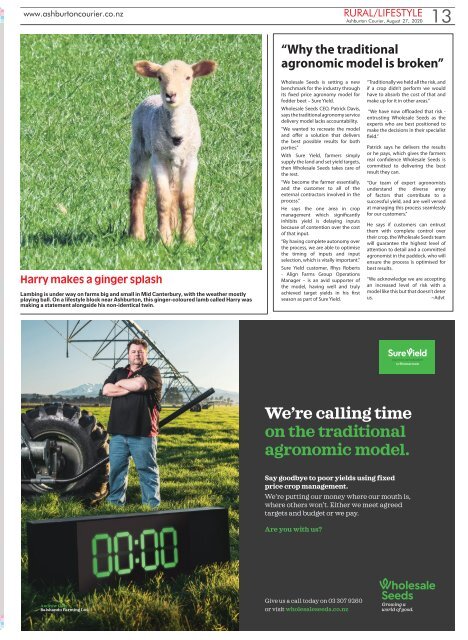 Ashburton Courier: August 27, 2020