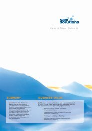 Technologies - SaM Solutions