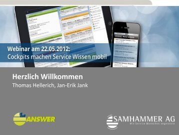 Das Unternehmen Samhammer AG - 1stAnswer