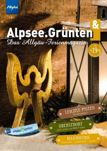 Alpsee Grünten & - Das Allgäu Ferienmagazin "Ausgabe 19"