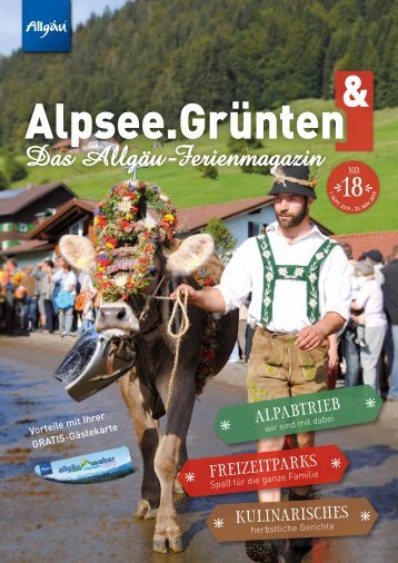 Alpsee Grünten & - Das Allgäu Ferienmagazin "Ausgabe 18"