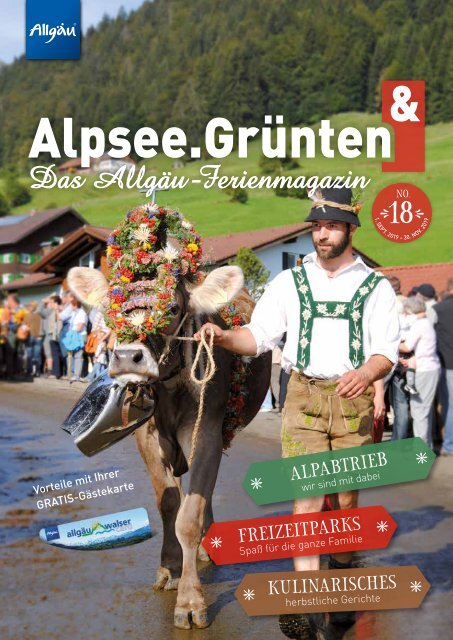 Alpsee Grünten &amp; - Das Allgäu Ferienmagazin &quot;Ausgabe 18&quot;
