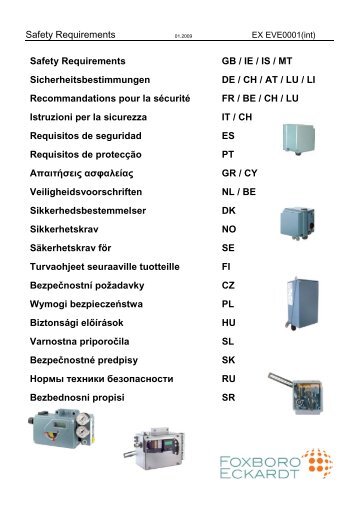 Safety Requirements GB / IE / IS / MT ... - Invensys