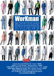 confection de tenues de tra v ailindustrie - Workman - Stid