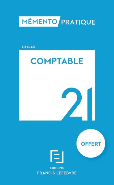 Extrait Comptable 21 - Editions Francis Lefebvre