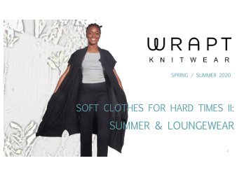 Wrapt Knitwear Look Book: Summer and Lounge 2020