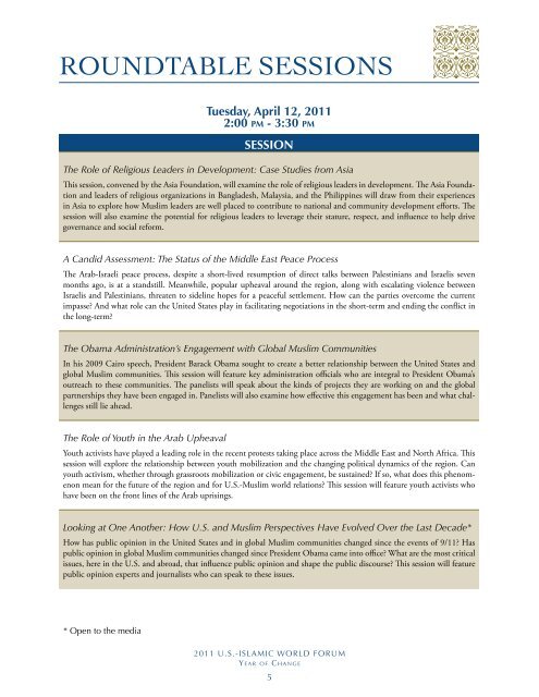 Forum Agenda and Participant Biographies - Brookings Institution