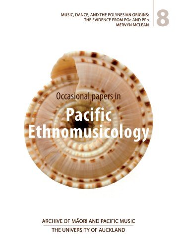 Pacific Ethnomusicology - The University of Auckland Library