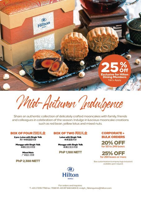 Hilton Manila Mid-Autumn Indulgence