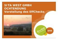 SITA West GmbH Ochtendung - Vorstellung des EffChecks