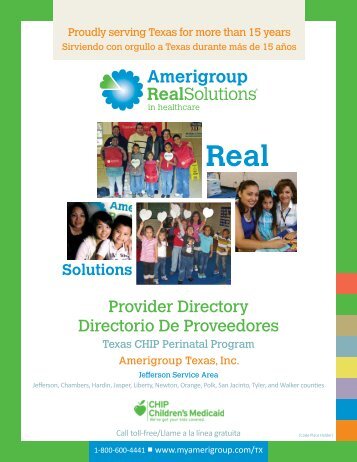Provider Directory Directorio De Proveedores - Amerigroup