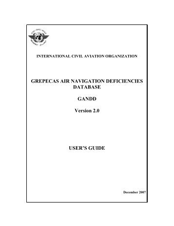 GREPECAS AIR NAVIGATION DEFICIENCIES ... - NACC - ICAO