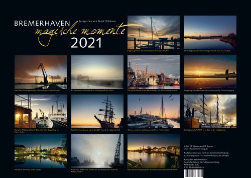 Bremerhaven – Magische Momente 2021 Kalender
