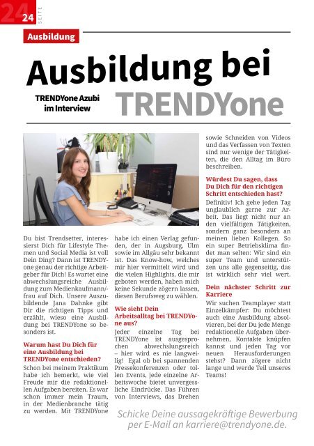 TRENDYone | JobGuide – Augsburg – September 2020