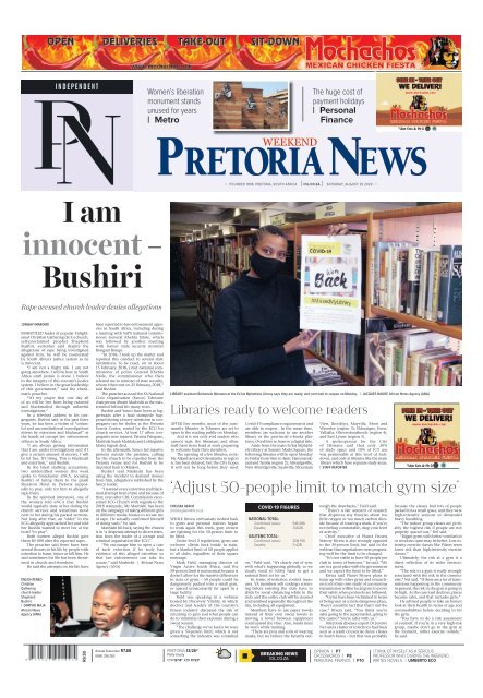 Pretoria News Weekend August 29 2020