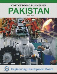 Pakistan at a Glance - Ministry of Industries & Production