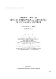 abstracts of the seventh international conference of anticancer ...