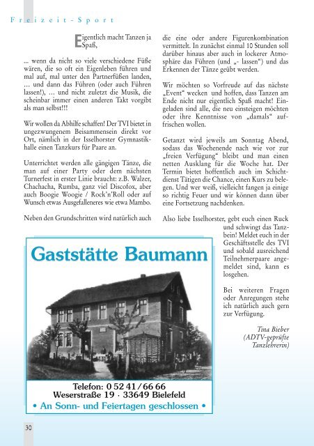 TV Inform Nr.76 - Turnverein Isselhorst v. 1894 eV