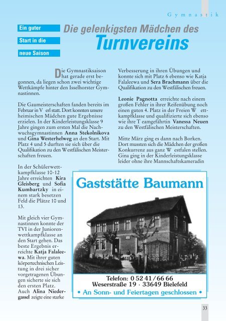 TV Inform Nr.80_1 - Turnverein Isselhorst v. 1894 eV