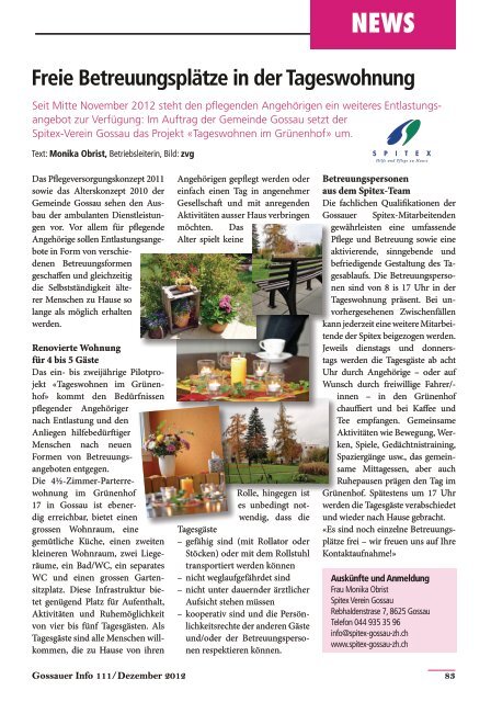 Ein Macher Das Und Vieles Mehr Erwartet Sie Im Gossauer Info