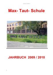 Welt 2010 - OSZ Max-Taut-Schule in Berlin