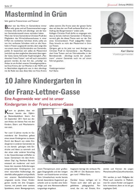Gemeinde Zeitung 09/2011 - SPÖ Traisen