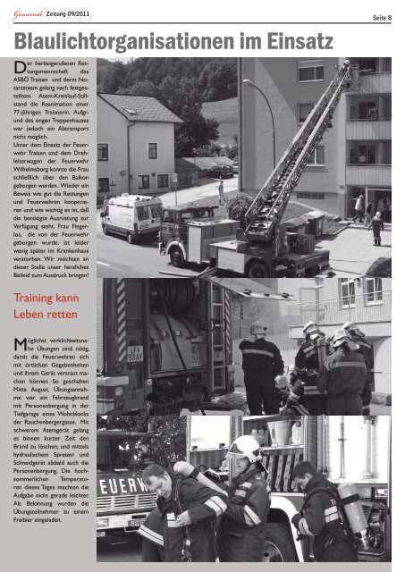 Gemeinde Zeitung 09/2011 - SPÖ Traisen