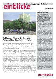 Warum ABB der Stadt Baden treu bleibt - Basler & Hofmann