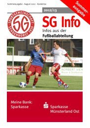 unsere partner - SG Sendenhorst - Fußball