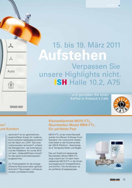 Aufstehen - Kieback & Peter GmbH
